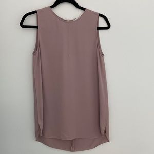 Mauve Babaton scoop hem blouse